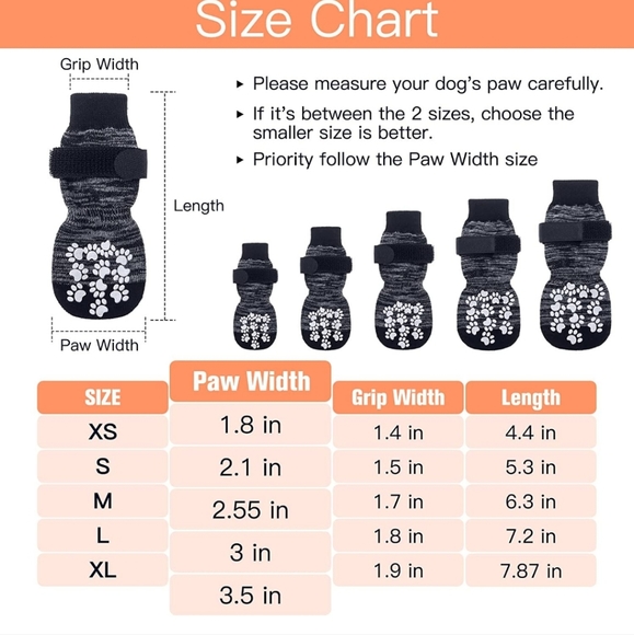 New Expawlorer Double Sided Anti-Slip Dog Socks~Adjustable - Picture 3 of 11